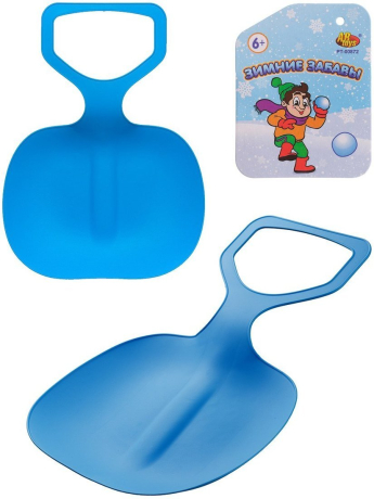 Ледянка Зимние забавы (ширина сиденья 35 см), голубая