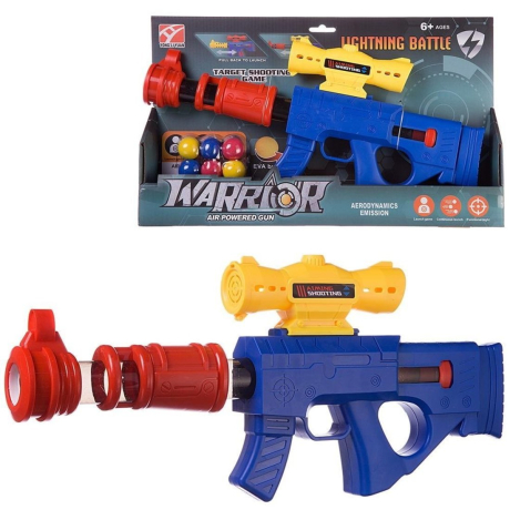 Бластер с шариками (сине-красный)