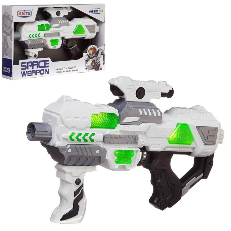 Бластер Space Weapon 39, 5х7х25 см, свет, звук