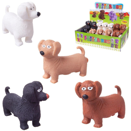 Игрушка-антистресс Тянучка Такса, 10, 5 см. в ассорт., в дисплее 12 шт