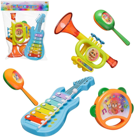 Музыкальные инструменты Весёлый оркестр, 5 предметов
