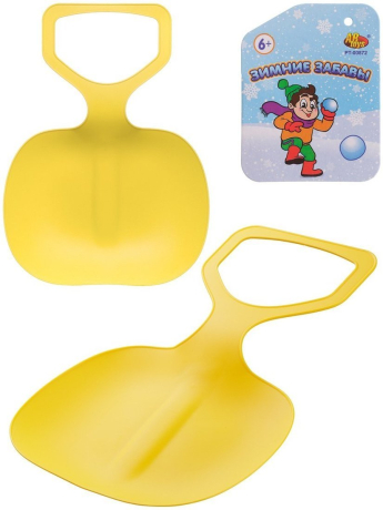 Ледянка Зимние забавы (ширина сиденья 35 см), желтая
