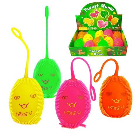 Игрушка-антистресс Мялка-колючка Скучаю без тебя, со световыми эффектами