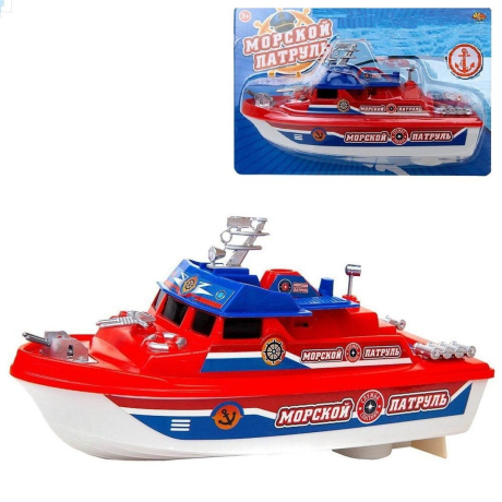 Катер Морской патруль эл/мех, красно-белый