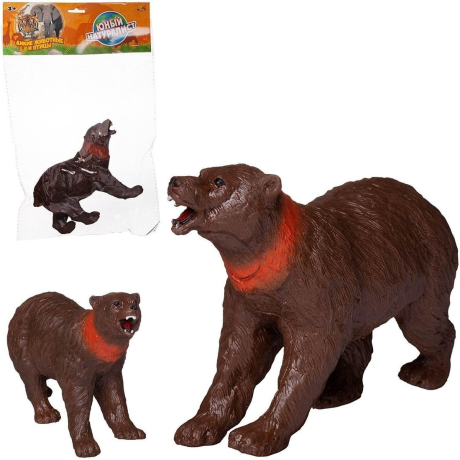 Фигурка Медведь бурый, термопластичная резина