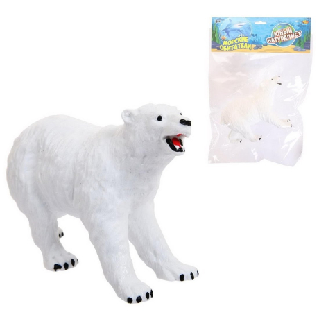 Фигурка Медведь белый, термопластичная резина