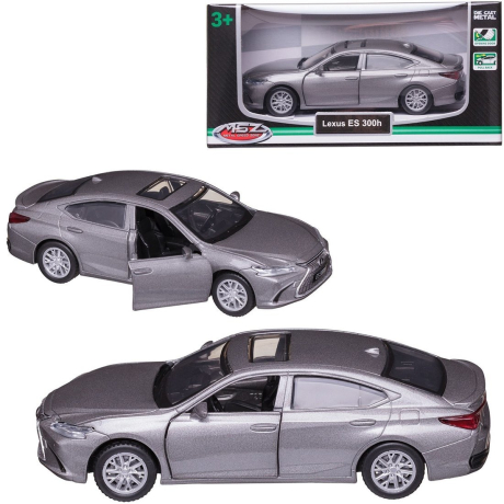 Машинка металл., ин. Lexus ES300h, 1:43  серебряный, двери откр.
