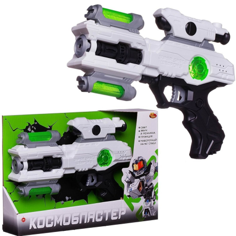 Космобластер на батарейках, 32х6, 3х22 см