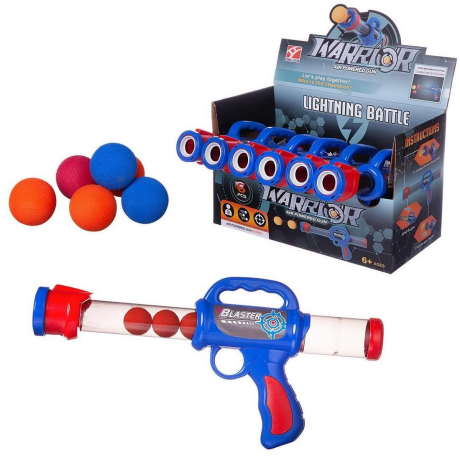 Бластер с шариками (сине-красный)