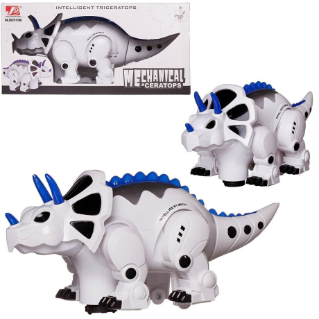 Динозавр-робот Трицераптос большой, эл., свет, звук