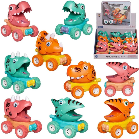 Игрушка заводная Динозаврик-машинка, дисплей