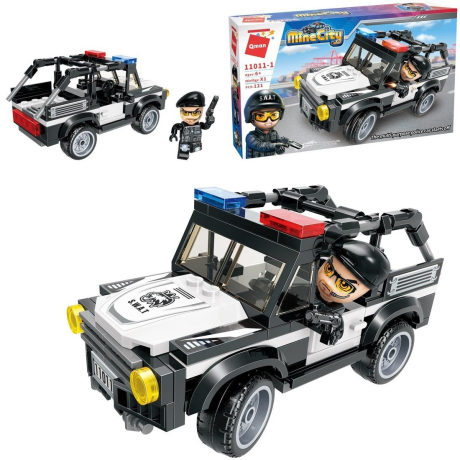 Конструктор Полицейский на машине, 121 деталь