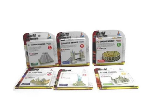 Пазл Достопримечательности мира, в ассортименте
