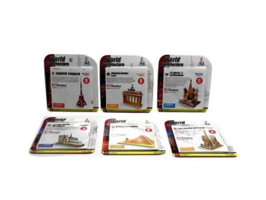 Пазл Достопримечательности мира, в ассортименте