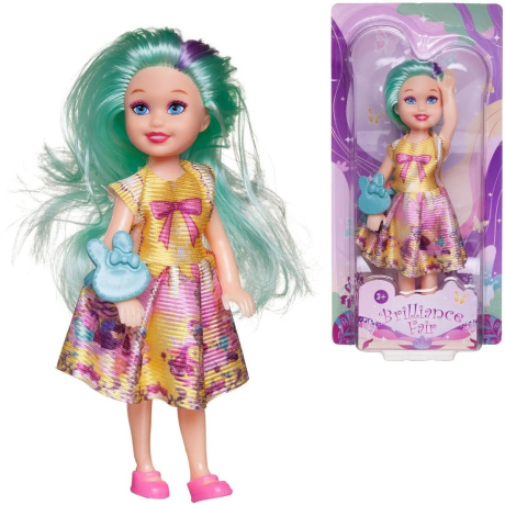 Кукла Brilliance Fair 13 см с колечком, с изумрудными волосами