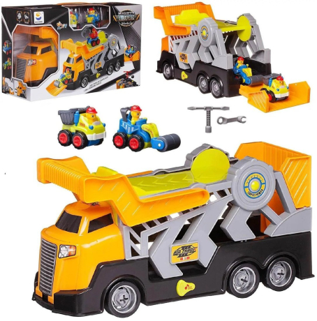 Машина Автовоз-Грузовик-Трек, 3в1, звуковые эффекты, 40, 5х15х25 см