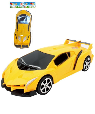 Машинка Спортивная гоночная, пластмассовая, желтая, 19, 5х8, 5х5 см
