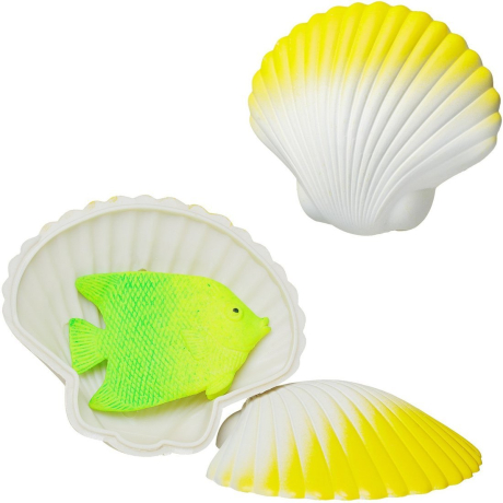 Игрушка-сюрприз Ракушка, растущая в воде, желтая