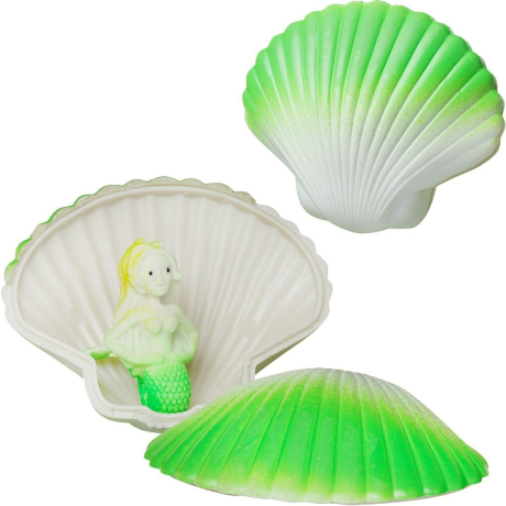 Игрушка-сюрприз Ракушка, растущая в воде, зеленая