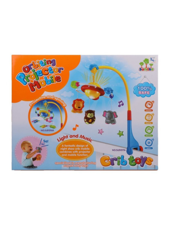 Мобиль Веселые животные, звук, свет, 39, 5х31, 5х12, 5 см