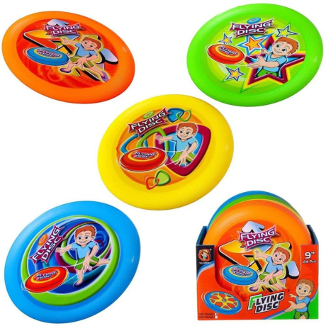 Летающая тарелка диаметр 23 см, в ассорт.