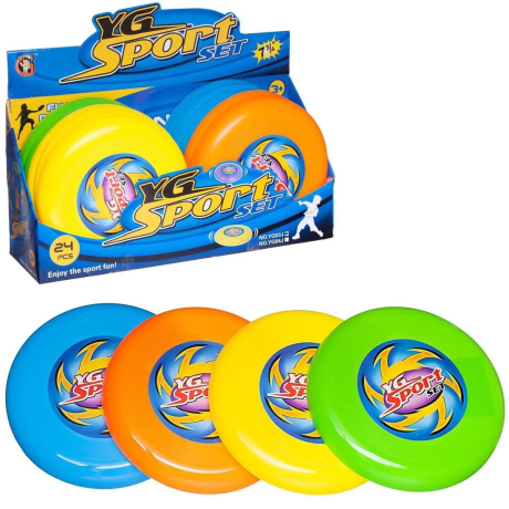 Летающая тарелка диаметр 20 см, в ассорт.