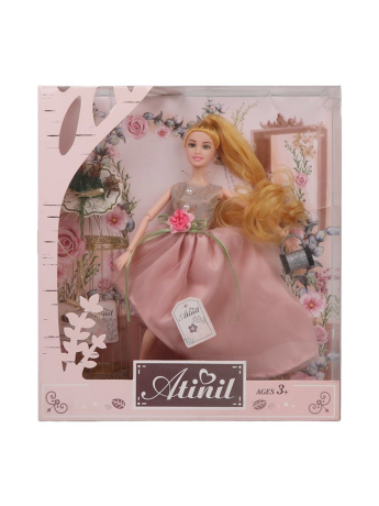 Кукла Atinil Цветочная гармония, 28 см, в бледно-розовом платье