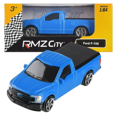Машинка металл., Ford F150 2018, 1:64 синий