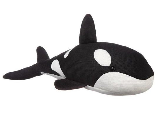 Мягкая игрушка Косатка вязаная, 40 см