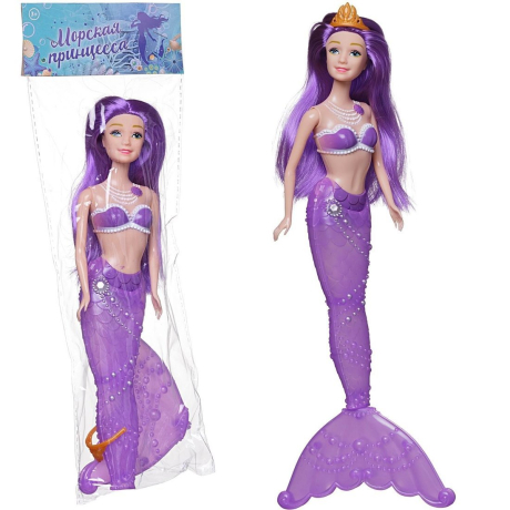 Кукла-русалочка, со световыми эффектами, в пакете