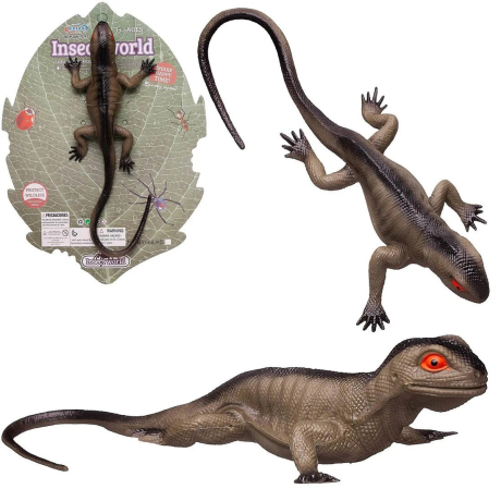 Фигурка Ящерицы, цвет хаки с темной полосой вдоль спины