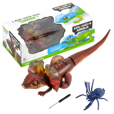 Игрушка интерактивная «Ящерица против паука», движение, в коробке