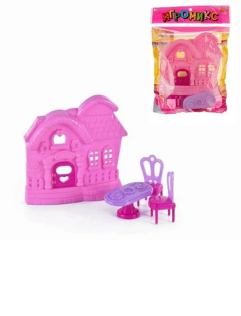 Игровой набор Домик с мебелью, 4 предмета