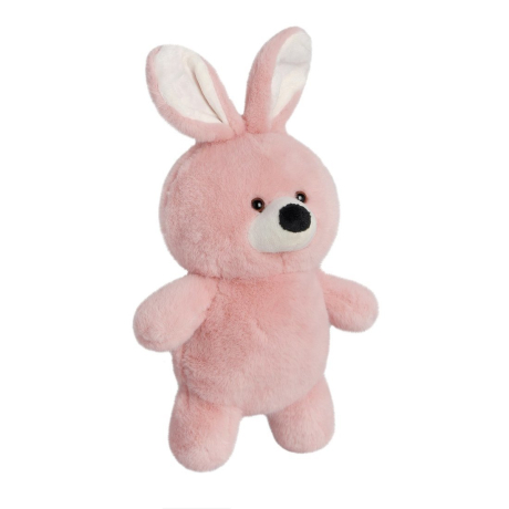 КроликФлэтси розовый, 24 см, игрушка мягкая