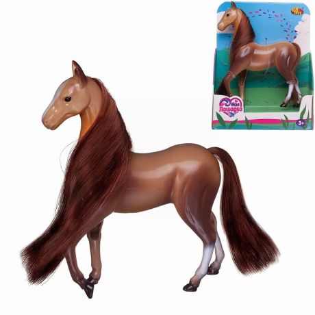 Лошадка cветло-коричневая с каштановой гривой