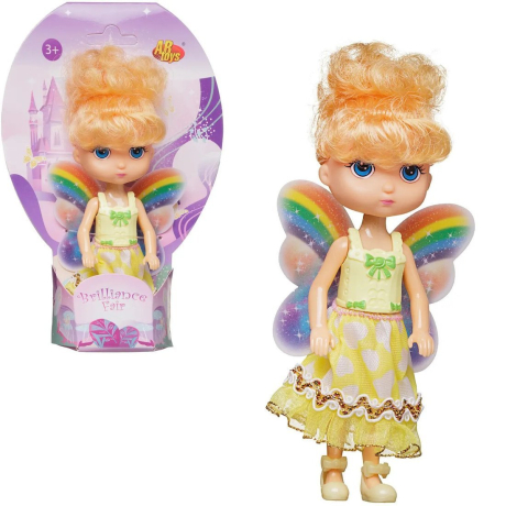 Кукла-мини Феечка 16, 5 см в желтом платье