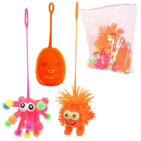 Набор игрушек-антистресс. Мялки-пушистики SQUISHY со световыми эффектами.