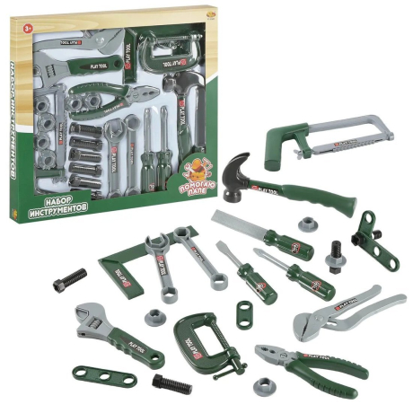 Набор инструментов Помогаю Папе, 24 предмета
