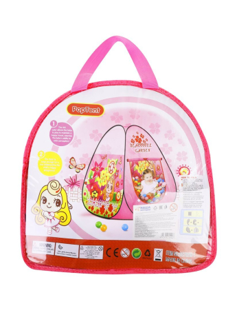 Палатка игровая Цветочный рай, сумка на молнии