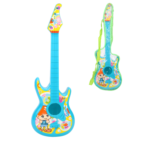 Гитара пластм.49 см, 4 струны, пакет, в ассорт.