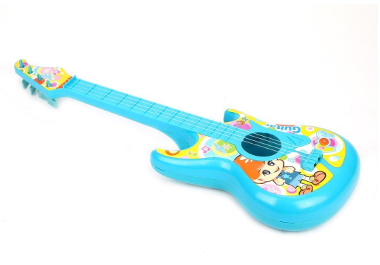 Гитара пластм.49 см, 4 струны, пакет, в ассорт.