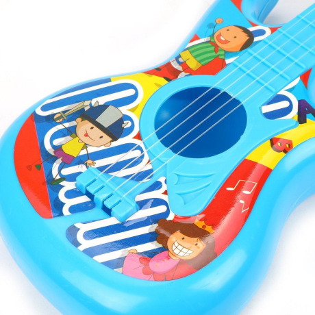 Гитара пластм.49 см, 4 струны, пакет, в ассорт.