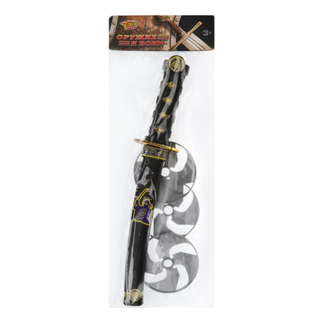 Игр.набор Ниндзя, в комплекте предметов 5шт.