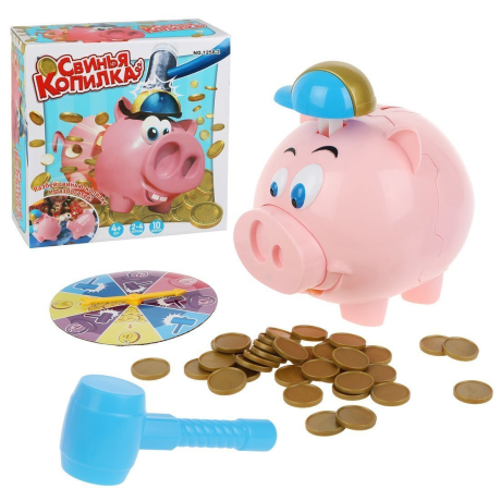 ДЕФЕКТ УПАКОВКИ Настольная игра Свинья-копилка, кор.