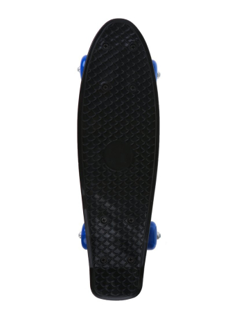 Скейтборд пластик 41 см, колеса PVC, крепления пластик, чёрный