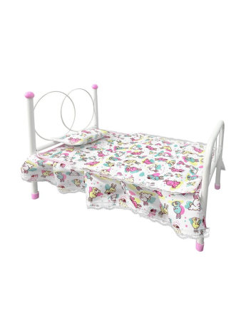 Кроватка для кукол "Зайчики" 44*26*33 см, металл, пакет