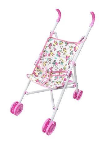 Коляска-трость для кукол "Зайчики", пластик, пакет