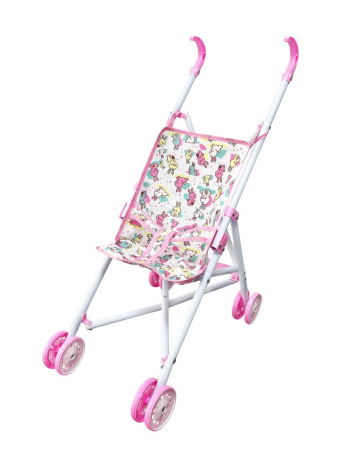 Коляска-трость для кукол "Зайчики", металл, пакет