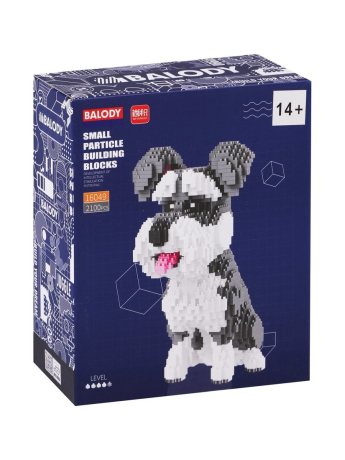 Конструктор щенок, мини блоки, 2100 дет., коробка