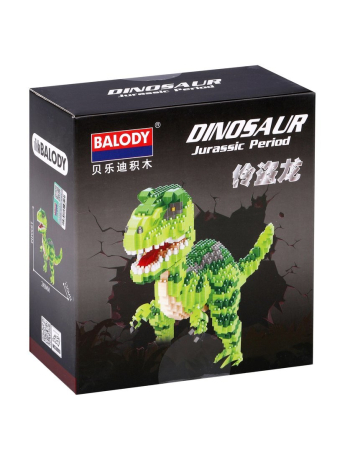 Конструктор динозавр, мини блоки, 1457 дет., коробка